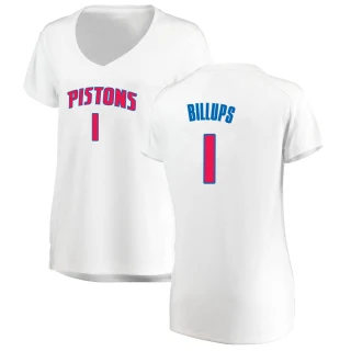 Women's Chauncey Billups Detroit Pistons White Fast Break Jersey - Association Edition
