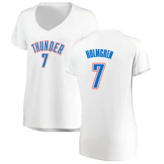 Women's Chet Holmgren Oklahoma City Thunder White Fast Break Replica Jersey - Association Edition