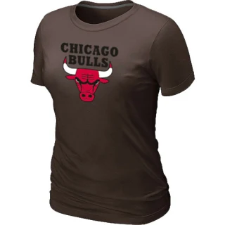 Women's Chicago Bulls Brown Big & Tall Primary Logo T-Shirt -