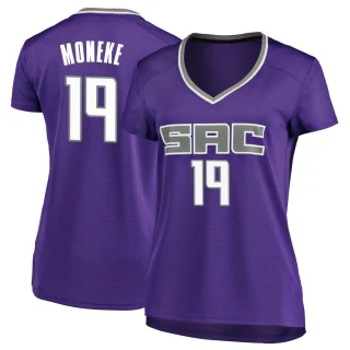 Women's Chima Moneke Sacramento Kings Purple Fast Break Jersey - Icon Edition