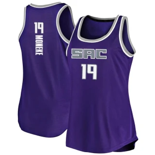 Women's Chima Moneke Sacramento Kings Purple Fast Break Tank Jersey - Icon Edition