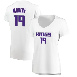 Women's Chima Moneke Sacramento Kings White Fast Break Jersey - Association Edition