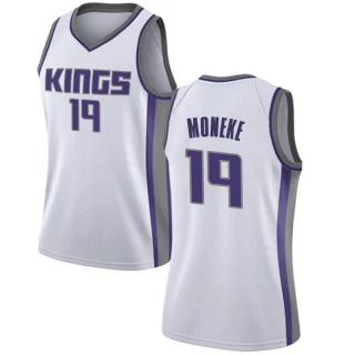 Women's Chima Moneke Sacramento Kings White Swingman Jersey - Association Edition