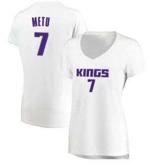 Women's Chimezie Metu Sacramento Kings White Fast Break Jersey - Association Edition