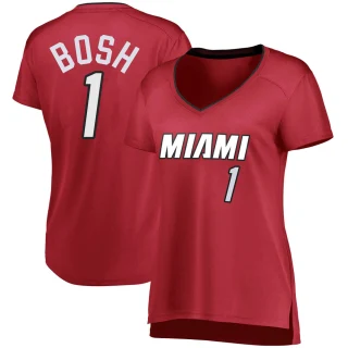 Women's Chris Bosh Miami Heat Fast Break Wine Jersey - Statement Edition