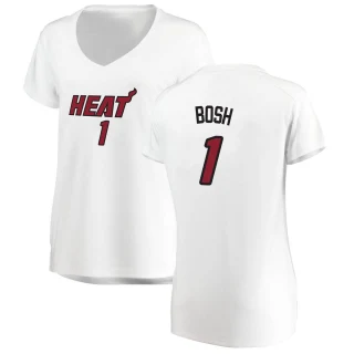 Women's Chris Bosh Miami Heat White Fast Break Jersey - Association Edition