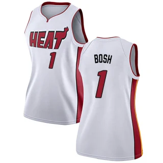 Women's Chris Bosh Miami Heat White Swingman Jersey - Association Edition
