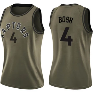Women's Chris Bosh Toronto Raptors Green Swingman Salute to Service Jersey