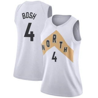 Women's Chris Bosh Toronto Raptors White Swingman 2018/19 Jersey - City Edition