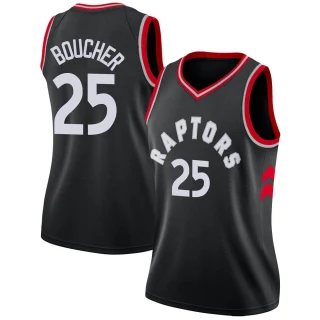 Women's Chris Boucher Toronto Raptors Black Swingman Jersey - Statement Edition