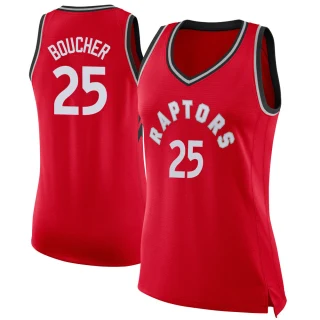 Women's Chris Boucher Toronto Raptors Red Swingman Jersey - Icon Edition