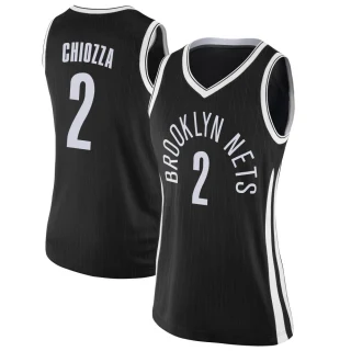 Women's Chris Chiozza Brooklyn Nets Black Swingman Jersey - City Edition