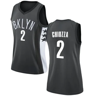 Women's Chris Chiozza Brooklyn Nets Gray Swingman Jersey - Statement Edition
