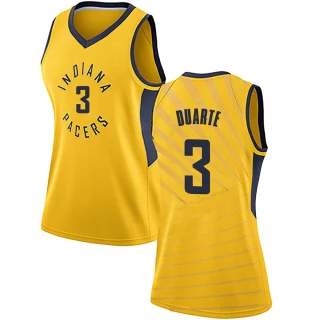Women's Chris Duarte Indiana Pacers Gold Swingman Jersey - Statement Edition