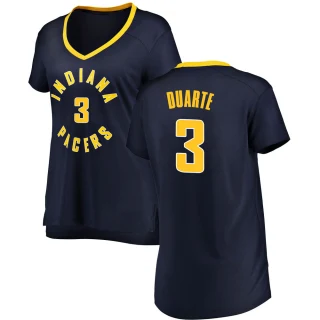 Women's Chris Duarte Indiana Pacers Navy Fast Break Jersey - Icon Edition