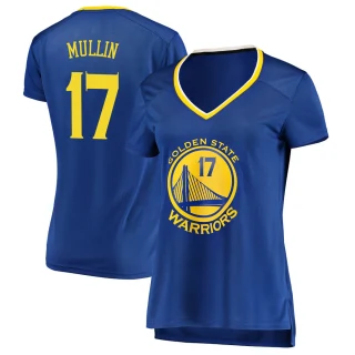 Women's Chris Mullin Golden State Warriors Gold Fast Break Royal Jersey - Icon Edition