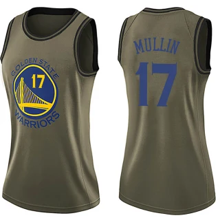 Women's Chris Mullin Golden State Warriors Gold Swingman Green Salute to Service Jersey
