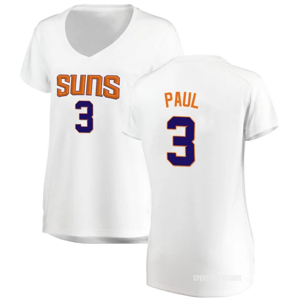 Women's Chris Paul Phoenix Suns White Fast Break Jersey - Association Edition
