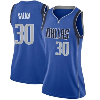 Women's Chris Silva Dallas Mavericks Royal Swingman Jersey - Icon Edition