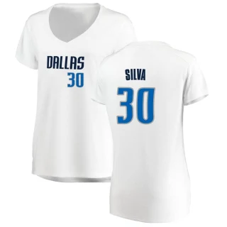 Women's Chris Silva Dallas Mavericks White Fast Break Jersey - Association Edition