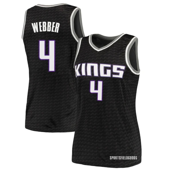 Women's Chris Webber Sacramento Kings Black Swingman Jersey - Statement Edition