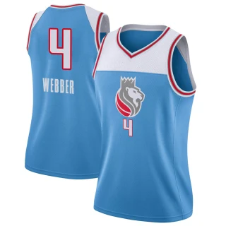 Women's Chris Webber Sacramento Kings Blue Swingman Jersey - City Edition