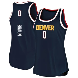 Women's Christian Braun Denver Nuggets Navy Fast Break 2019/20 Tank Jersey - Icon Edition