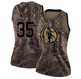 Women's Christian Wood Dallas Mavericks Camo Swingman Realtree Collection Jersey