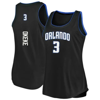 Women's Chuma Okeke Orlando Magic Black Fast Break 2019/20 Tank Jersey - Icon Edition