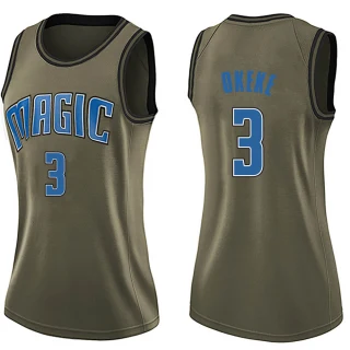 Women's Chuma Okeke Orlando Magic Green Swingman Salute to Service Jersey