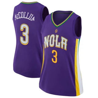 Women's CJ McCollum New Orleans Pelicans Purple Swingman Jersey - City Edition