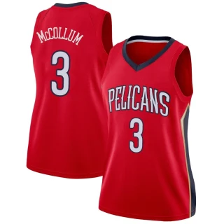 Women's CJ McCollum New Orleans Pelicans Red Swingman Jersey - Statement Edition