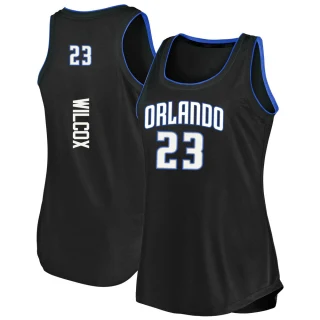 Women's C.J. Wilcox Orlando Magic Black Fast Break 2019/20 Tank Jersey - Icon Edition
