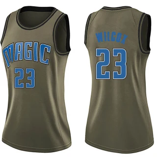 Women's C.J. Wilcox Orlando Magic Green Swingman Salute to Service Jersey