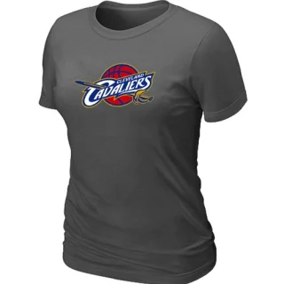 Women's Cleveland Cavaliers Grey Big & Tall Primary Logo T-Shirt - Dark