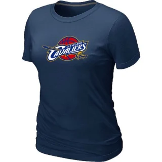 Women's Cleveland Cavaliers Navy Big & Tall Primary Logo T-Shirt -