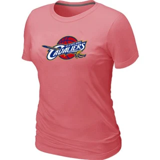 Women's Cleveland Cavaliers Pink Big & Tall Primary Logo T-Shirt -