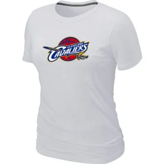 Women's Cleveland Cavaliers White Big & Tall Primary Logo T-Shirt -