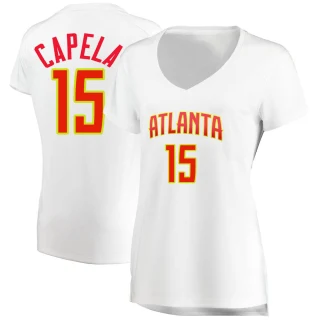 Women's Clint Capela Atlanta Hawks White Fast Break Jersey - Association Edition