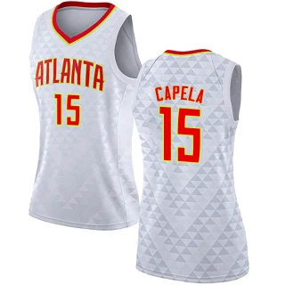 Women's Clint Capela Atlanta Hawks White Swingman Jersey - Association Edition