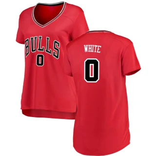 Women's Coby White Chicago Bulls White Swingman Red Jersey - Icon Edition