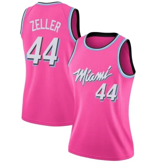 Women's Cody Zeller Miami Heat Pink Swingman 2018/19 Jersey - Earned Edition