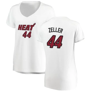 Women's Cody Zeller Miami Heat White Fast Break Jersey - Association Edition