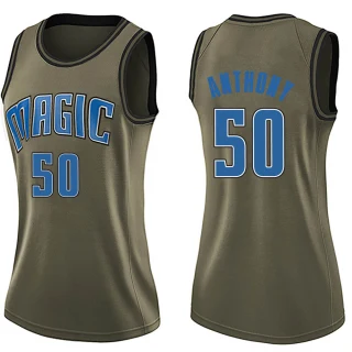 Women's Cole Anthony Orlando Magic Green Swingman Salute to Service Jersey