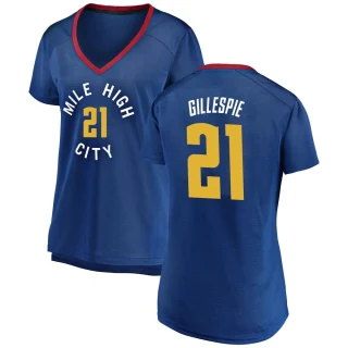 Women's Collin Gillespie Denver Nuggets Blue Fast Break 2018/19 Jersey - Statement Edition