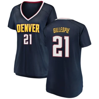 Women's Collin Gillespie Denver Nuggets Navy Fast Break 2018/19 Jersey - Icon Edition