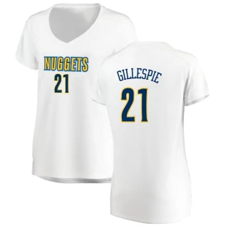 Women's Collin Gillespie Denver Nuggets White Fast Break Jersey - Association Edition