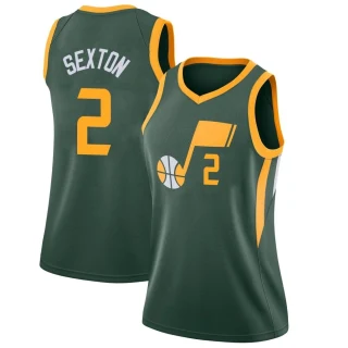 Women's Collin Sexton Utah Jazz Green Swingman 2018/19 Jersey - City Edition