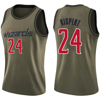 Women's Corey Kispert Washington Wizards Green Swingman Salute to Service Jersey