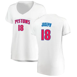 Women's Cory Joseph Detroit Pistons White Fast Break Jersey - Association Edition
